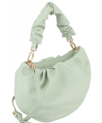 Ruched Handle Satchel LME003-Z SAGE